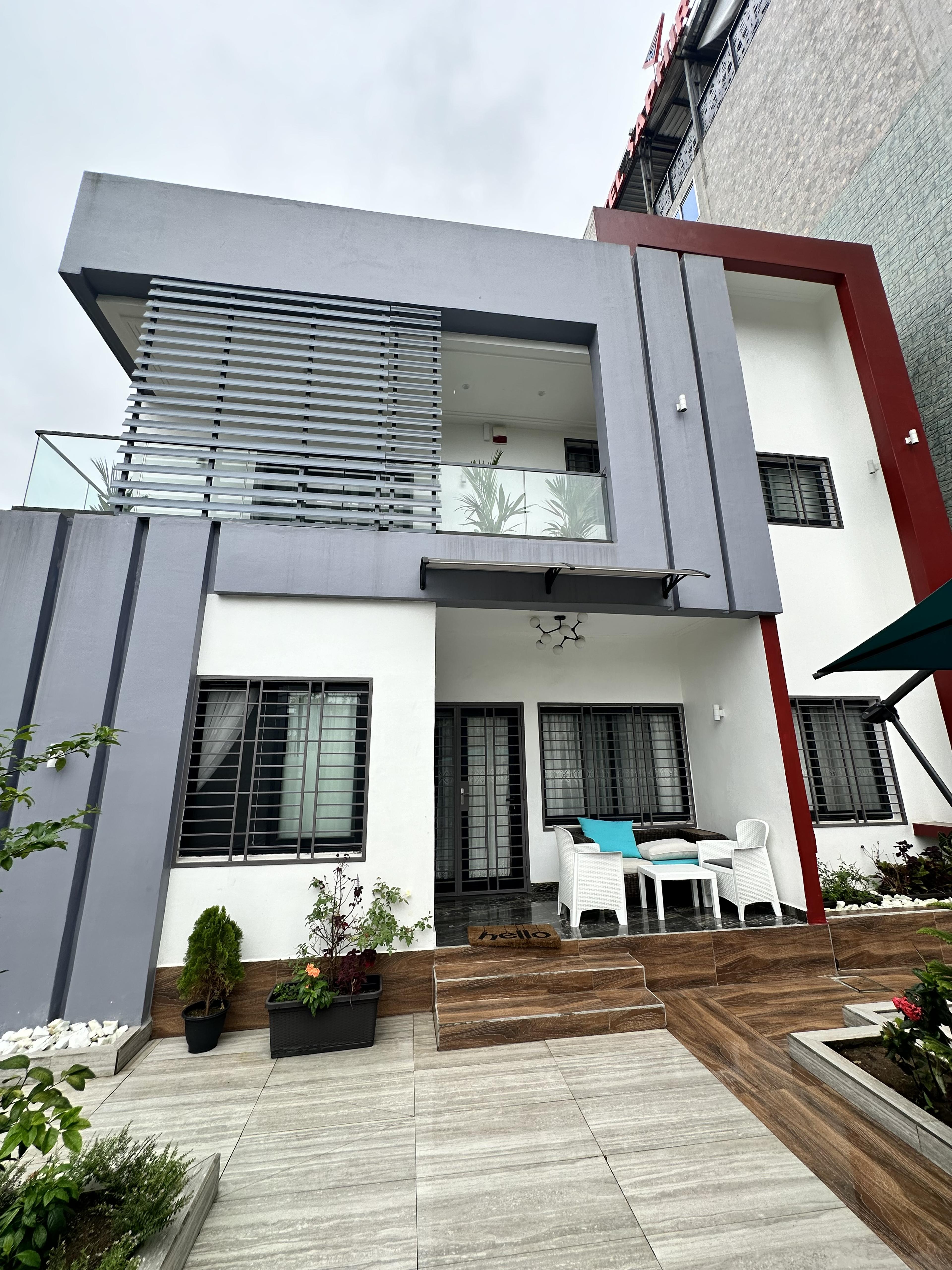 Facade lighting concept at night