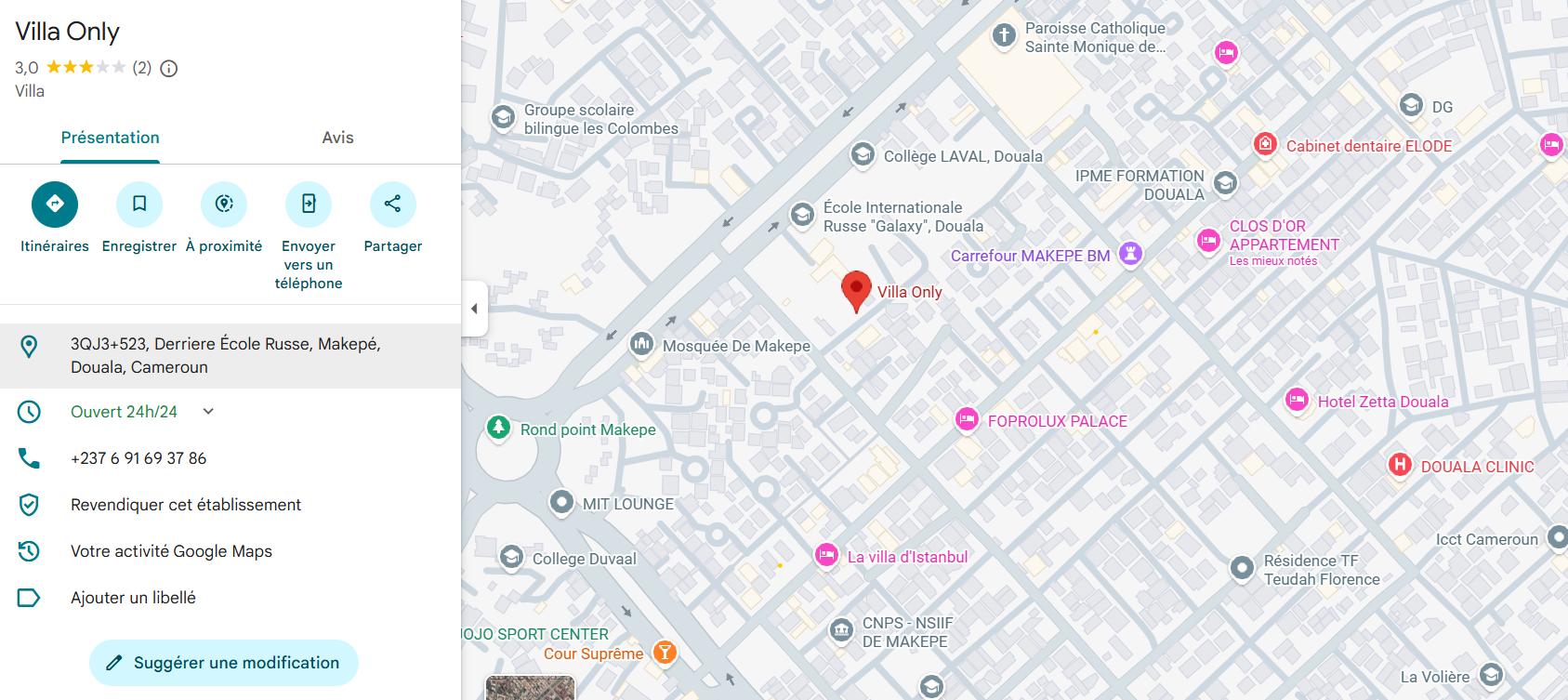 Only Residence Location